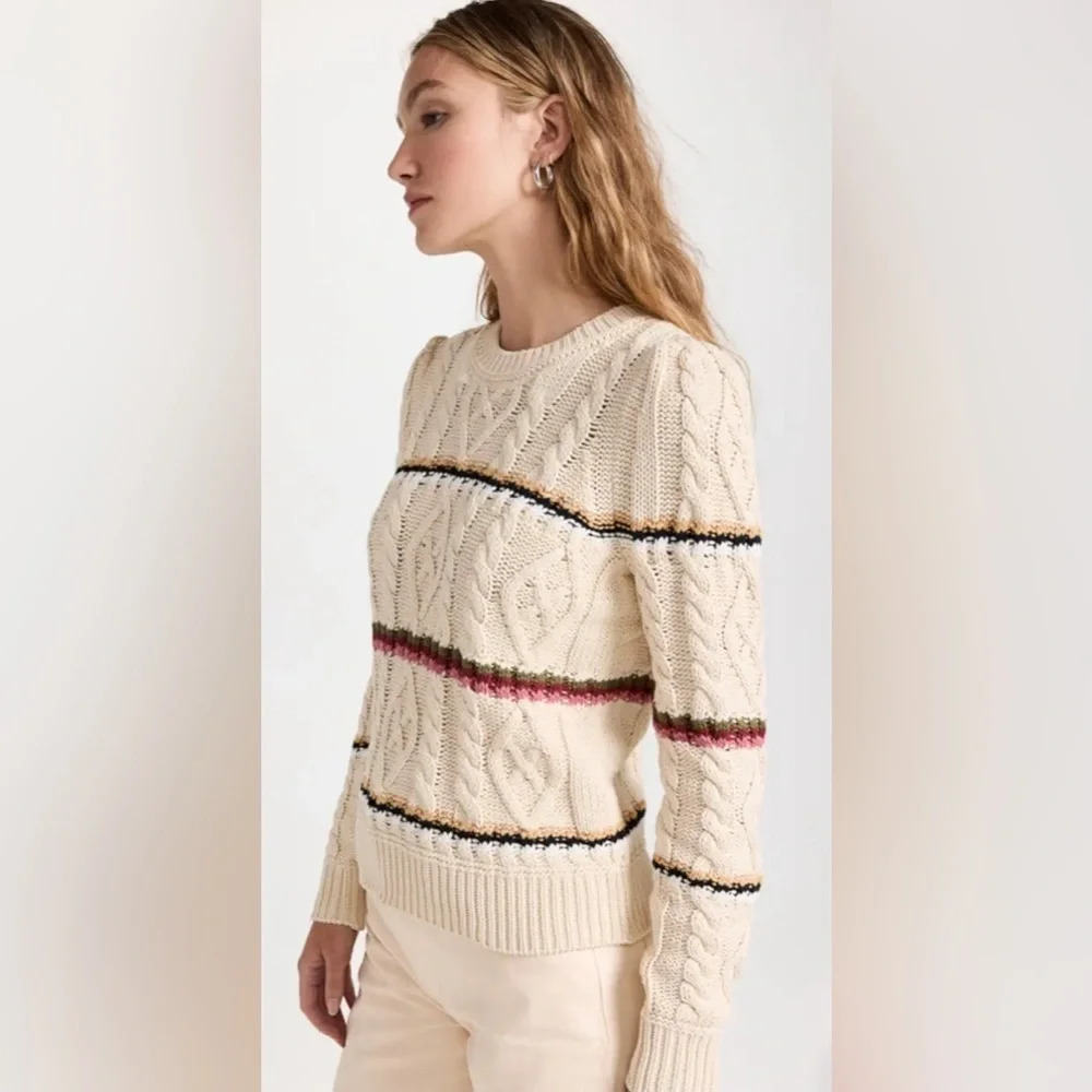 NEW Veronica Beard Bruna Cream Pullover Sweater | size XS - Picture 6 of 11